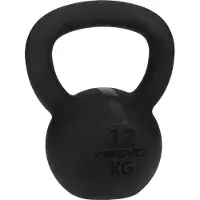 Avento Kettlebell - 12 kg - Gietijzer - Zwart