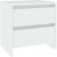 vidaXL Nachtkastje 45x34,5x44,5 cm bewerkt hout wit