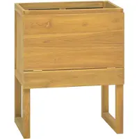 vidaXL Badkamerkast 60x40x75 cm massief teakhout