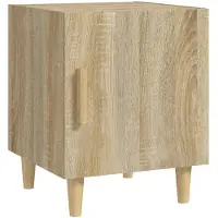 vidaXL Nachtkastje bewerkt hout sonoma eikenkleurig