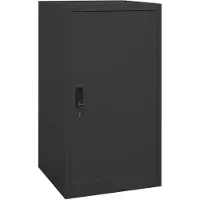 vidaXL Zadelkast 53x53x105 cm staal antracietkleurig