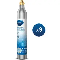 Brita CO2 Cilinder Universeel voor Bruiswatertoestel- Compatibel met Sodastream - 9 stuks - Tot 540L
