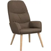 vidaXL Relaxstoel stof taupe