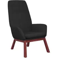 vidaXL Relaxstoel stof zwart
