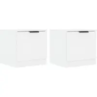 vidaXL Nachtkastjes 2 st 40x39x40 cm wit