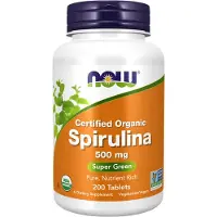 NOW,NOW Foods,NOW,NOW Foods Spirulina 500mg - 200 tabl