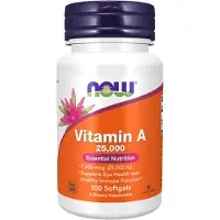 Now Vitamine A 25000 IU 100 Pc