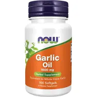 Now Garlic Oil 1500mg - 100 softgels
