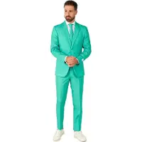 Opposuits Trendy Turquoise Kostuum | Groen | Maat 48