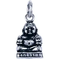 MOOYE ® - Collectie Zilveren Hotei ketting hanger - geldbuidel