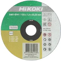 HiKOKI Doorslijpschijf 125X1Mm Voor Inox - 752502