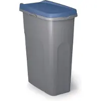 Stefanplast Afvalbak - 'Home Eco System' - afvalscheiding - Prullenbak - Afvalemmer - Wielen - 40 Liter - Blauw