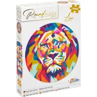 RMS Beauty Ronde Puzzel 1000 stukjes voor volwassenen | Leeuw | Legpuzzel | Diameter 68 CM | Geschikt voor kinderen vanaf 14 jaar