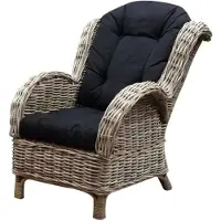 AVH-Collectie Naturel relax lounge tuinstoel - olefin black