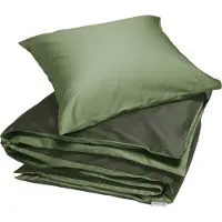Yumeko Dekbedovertrek set Katoensatijn 140x220 Groen - Eco, Bio & Fairtrade