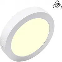 BES LED LED Downlight Pro - Aigi - Opbouw Rond 18W - Warm Wit 3000K - Mat Wit - Ø227mm