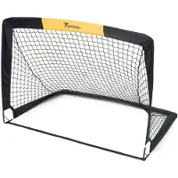 Precision mini-voetbaldoelen 10,15 x 7,60 cm polyester zwart 2 stuks
