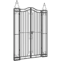 Super Merchant Poort 121x8x180 cm smeedijzer zwart