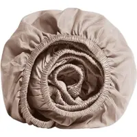 Yumeko Hoeslaken Katoen Satijn 200x210 Roze - Eco, Bio & Fairtrade