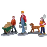 Lemax Morning chores set of 4 kerstfiguur