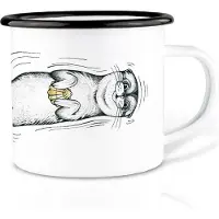 Ligarti Handgemaakte emaille mok Clam 300ml