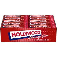 Hollywood kauwgom - Strawberry - aardbei - 31g x 20