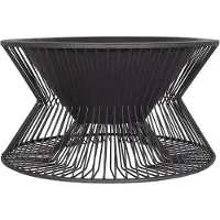 La Hacienda Milan - L 60 x B 60 x H 33 cm - Staal - Zwart