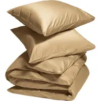 Yumeko Dekbedovertrek set Katoen Satijn 240x220 Beige - Eco, Bio & Fairtrade