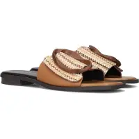 Noa Harmon Dames Slippers 9231 - Camel - Maat 39