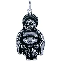 MOOYE ® - Collectie Zilveren Hotei staand ketting hanger