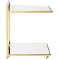 Kare design Trolley Classy Gold- serveerwagen in spiegelglas