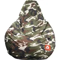 Whoober peervorm zitzak "Barça" outdoor camouflage - Wasbaar - Geschikt voor buiten