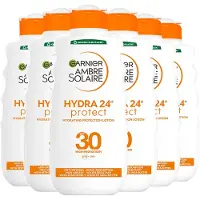 Garnier 6x Ambre Solaire Hydra 24 Zonnebrandmelk Spf 30 200 Ml