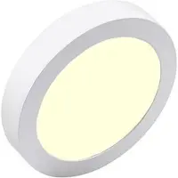 BES LED LED Downlight Pro - Aigi - Opbouw Rond 12W - Warm Wit 3000K - Mat Wit - Ø177mm