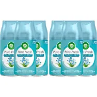 Air Wick AirWick Pure Lentedauw Spray Navulling Neutraliseert Geurtjes Zonder Vochtige Nevel - 6 Stuks