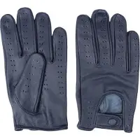 Swift retro racing leren handschoenen blauw