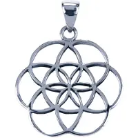 MOOYE ® - Collectie Zilveren Levenszaad ketting hanger