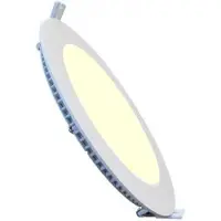 BES LED LED Downlight Inbouwspot Dimbaar - Brinton Thin - 18W 1800lm 120° Bundelhoek - Warm Wit 3000K - IP40 - Rond - Wit - Ø229mm Buitenmaat - Ø205mm Zaagmaat