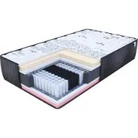 FDM COMFORT Matras 100x200 cm - Hoogte 25 cm H3 - Multi Pocketvering Matrassen - Dubbelzijdig - 7 zones - Antiallergisch