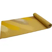 Senz Sports Yogamat - Senz Sports Premium - Geel met print