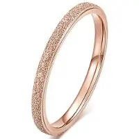 LGT JWLS Dames ring LGT Jewels Stardust Rose Verguld Edelstaal-17mm
