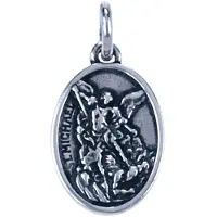 MOOYE ® - Collectie Zilveren Aartsengel Michael ketting hanger