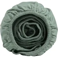 Yumeko Hoeslaken Percal Katoen 160x200 Groen - Eco, Bio & Fairtrade