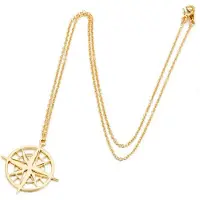 LGT JWLS LGT Jewels Dames ketting kompas Goudkleurig