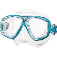 Tusa Freedom Ceos – Duikmasker met twee lenzen, comfortabele pasvorm dicht op het gezicht, Freedom Technology voor comfort en prestaties, hypoallergeen silicone – Transparant/Lichtgroen – M-212 OG