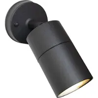 LumenXL Zwarte wandspot voor badkamer Lola, 1-lichts