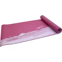 Senz Sports Yogamat - Premium - Roze met print
