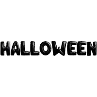 Folat Folieballonnen Letter Halloween Zwart