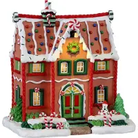 Lemax Peppermint House battery operated (4.5V) Kerst