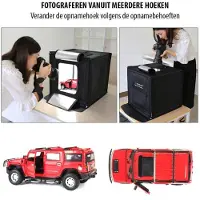 Puluz Professionele Foto Studio - Foto Box - Foto Studio met LED - 40 x 40 x 40 cm - LED - 6 kleuren -
